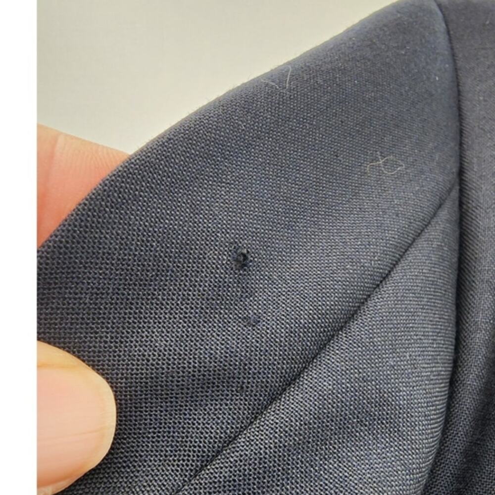 Men's Brooks Brother Loro Piana Wool Blue Navy Blazer Size 42 Reg - Picture 12 of 13
